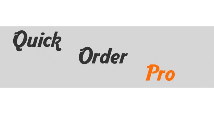 Quick order Pro - Быстрый заказ