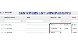 Change Customer Group from Customers List