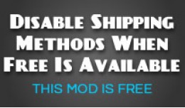 Disable other shipping methods if free shipping ..