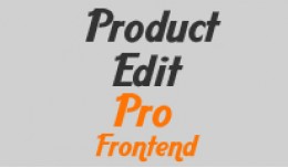Product editor Pro frontend