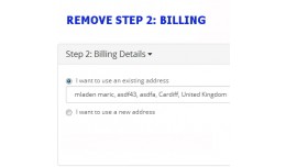 Remove Billing Details - checkout step 2