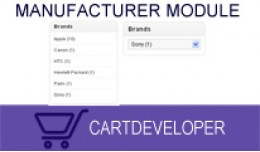 Manufacturer Module for Opencart