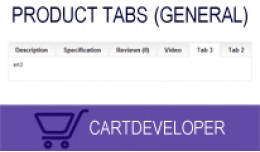 Product Tabs (General) for OpenCart