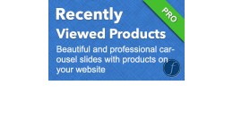 Recently Viewed Products - Carousel