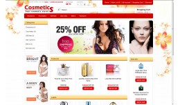 Cosmetic Opencart 1.5x Theme + 2 PSD Logo Bonus