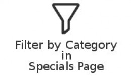 Filter by Category in Specials Page ** 30% OFF L..