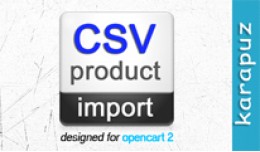 CSV Product Import (for Opencart 2)