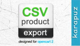 CSV Product Export (for Opencart 2)