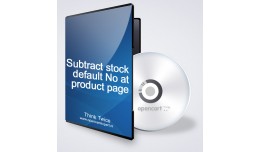Subtract stock default No at admin product page