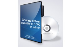 Change default quantity in admin to 1000