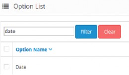 Admin Product Options Filter