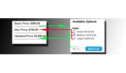 Product Price- Basic, Max and Updated(Live Update)