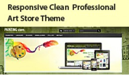 Responsive Clean Art Store Opencart Template