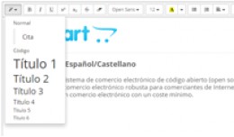 Editor de Texto (HTML) - Español/Castellano