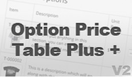Product Table PLUS - Options,Bulk Discounts,Imag..