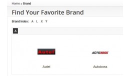Brand page with images
