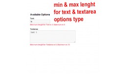 Characters Limit for Text Textarea Min Max Lengt..