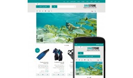OpenCart 2 Theme River Diving Azure