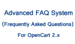 Advanced FAQ System For OpenCart 2.x