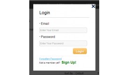 Quick Login, Signup Popup with validation & ..