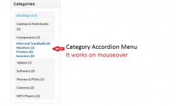 Category Accordion Menu