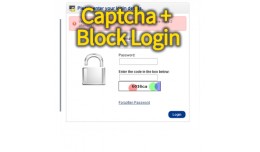 Security- Admin Login: Catcha + Block after many..