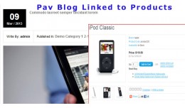 Pavblog Products - Intergrate Blog with Products