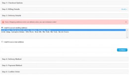 Check shipping zipcode ok will can place order (..
