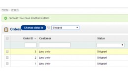 bulk order status change