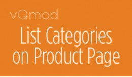 Show All Categories on Product Page