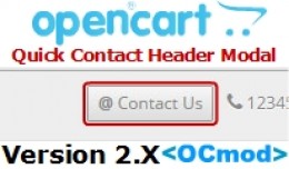 [OCmod]Quick Contact Header Modal Lightbox