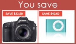 You SAVE - Discount label VQMOD