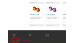 OCMOD: Remove Powered by Opencart
