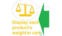 GGW vQmod Display weight for each product in cart