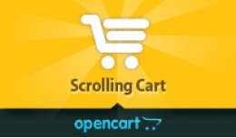 Opencart Scrolling Cart