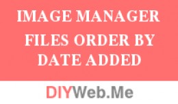 Image Manager - Image files sort by date added