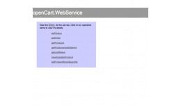 WebServices Opencart