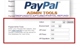 Paypal Admin Tools 15x/2x/3.0 (Admin Refund, Voi..