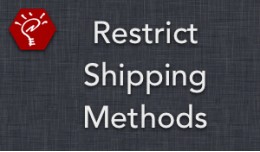 Restrict Shipping Methods