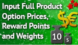 INPUT FULL PRODUCT OPTION PRICES, REWARD POINTS ..