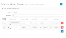 Dynamic Customer Group Discount