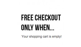 Force Free Checkout when Zero Total