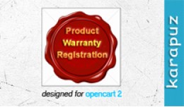 Product Warranty Registration (for Opencart 2)