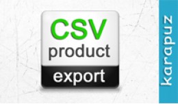 CSV Product Export (for Opencart 1.5)