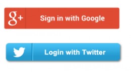 Login with Google and Twitter