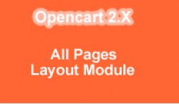 All pages Layout Module for OpeCart 2