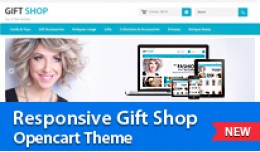 Responsive Gift Shop Opencart Theme