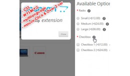 OC 2.x.x.x Product Options Tooltip OVERLAY MOUSE..