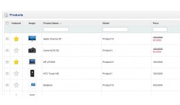 Quickly add in the featured products for OpenCart