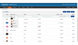 Products autocomplete with images -admin panel